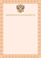 Почетная благодарность №9